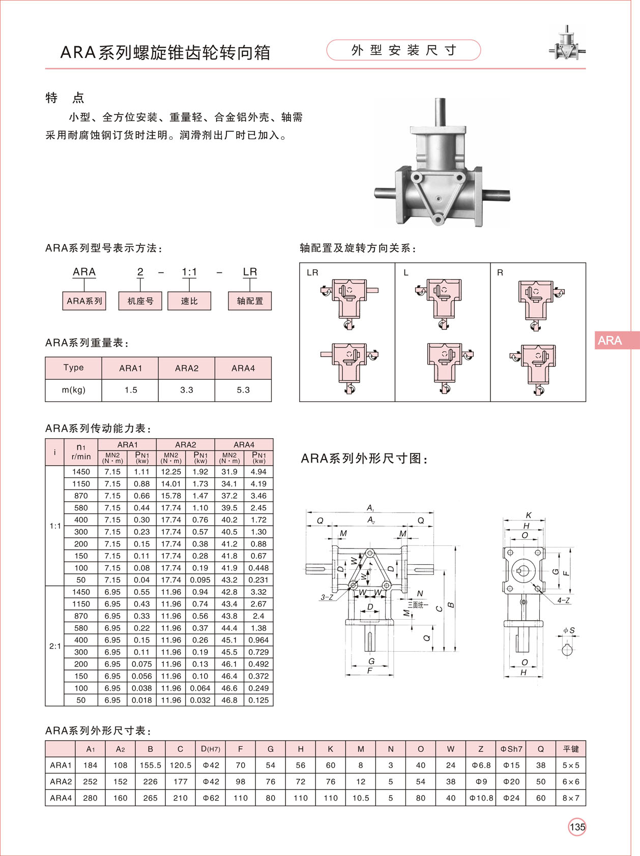 ARA1转向箱 ARA1转向箱